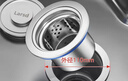 莱尔诗丹（Larsd）水槽下水器 厨房洗菜盆提篮下水配件洗菜洗碗池配件110MM口径XS11 实拍图
