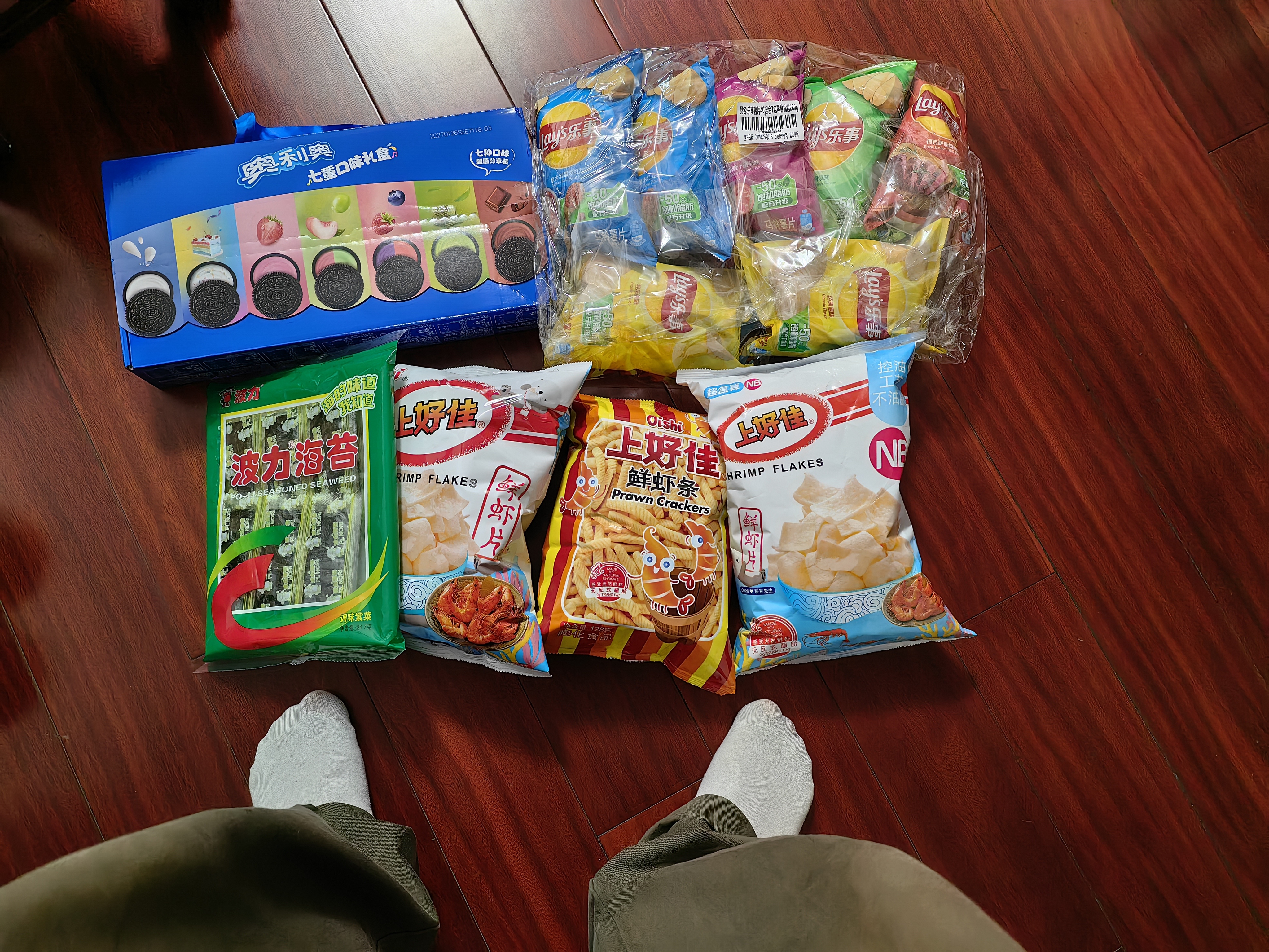 上好佳膨化零食鲜虾条128g 实拍图