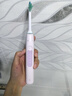 飞利浦（PHILIPS）【七夕情人节礼物】声波电动牙刷 送女友 钻石3系 5倍洁齿5种模式 洁净刷头*2   HX5171/04粉 实拍图