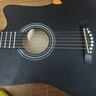 维卡斯（WEIKASI）民谣吉他初学者木吉他单板新手入门练习琴guitar吉它学生男女乐器 41英寸纯黑色+礼包【进阶推荐】 实拍图