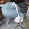 贝亲（Pigeon）儿童牛奶杯1-3岁宝宝喝水喝奶PPSU直饮奶瓶双吸管水杯海青色330ml 实拍图