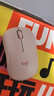 罗技（Logitech）M221轻音鼠标 无线鼠标 办公鼠标 对称鼠标 带无线微型接收器 茱萸粉 实拍图