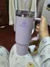 STANLEY冰霸杯保温杯吸管杯保温保冷水杯大容量杯子男女学生教师节礼物 【热卖TOP3】香兰紫- 887ml 实拍图