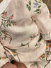 全棉时代纯棉新生婴儿连体衣服新款抗菌纱布宝宝春夏满月服和袍 繁花似锦【四季款】 80cm （9-12个月） 实拍图
