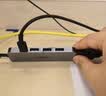 宏碁（acer）USB3.0分线器扩展坞 高速4口集线器HUB拓展坞 适用笔记本电脑转换器转接头延长线 Type-C供电 实拍图