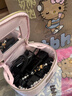 野兽派家居（tbh）三丽鸥Hello Kitty手提大容量旅行绗缝化妆包洗漱包 Hello Kitty中号旅行绗缝化妆包 粉色豹纹 实拍图