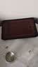 赏福茶盘家用轻奢现代小型沥储水式茶台功夫茶具竹茶盘简约托盘 胡桃色-长条长方盘黑底中号 【尺寸看图标注】 实拍图
