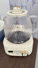 九阳（Joyoung）净萃全玻璃0胶水养生壶  办公室多功能煮茶器花茶壶 烧水壶恒温冲奶电热水壶 24h预约 1L WY107 实拍图