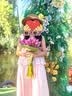 德玛纳【欧若假日风】夏季莱赛尔拼接假两件无袖露肩水滴扣蛋糕女连衣裙 实拍图