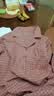 顶瓜瓜顶呱呱睡衣女春夏纯棉梭织格情侣可外穿家居服套装女珊瑚金2XL175 实拍图