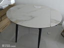 顾家家居现代简约岩板餐桌椅子可伸缩折叠饭桌家用餐桌椅组合7209亮光 【卡斯高金亮色】1.35M餐台+蝴蝶灰椅*4 实拍图