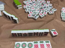 劲邦麻将牌家用手搓麻将牌大号手打麻将含骰子桌布翠绿色42mm全国通用 实拍图