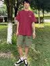 Jeanswest真维斯冰丝短裤男夏季薄款速干凉感直筒五分裤男款户外运动裤子男 实拍图