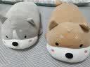 名创优品（MINISO）趴姿大号趣味狗狗毛绒公仔儿童玩具玩偶抱枕生日礼物女 灰色 实拍图