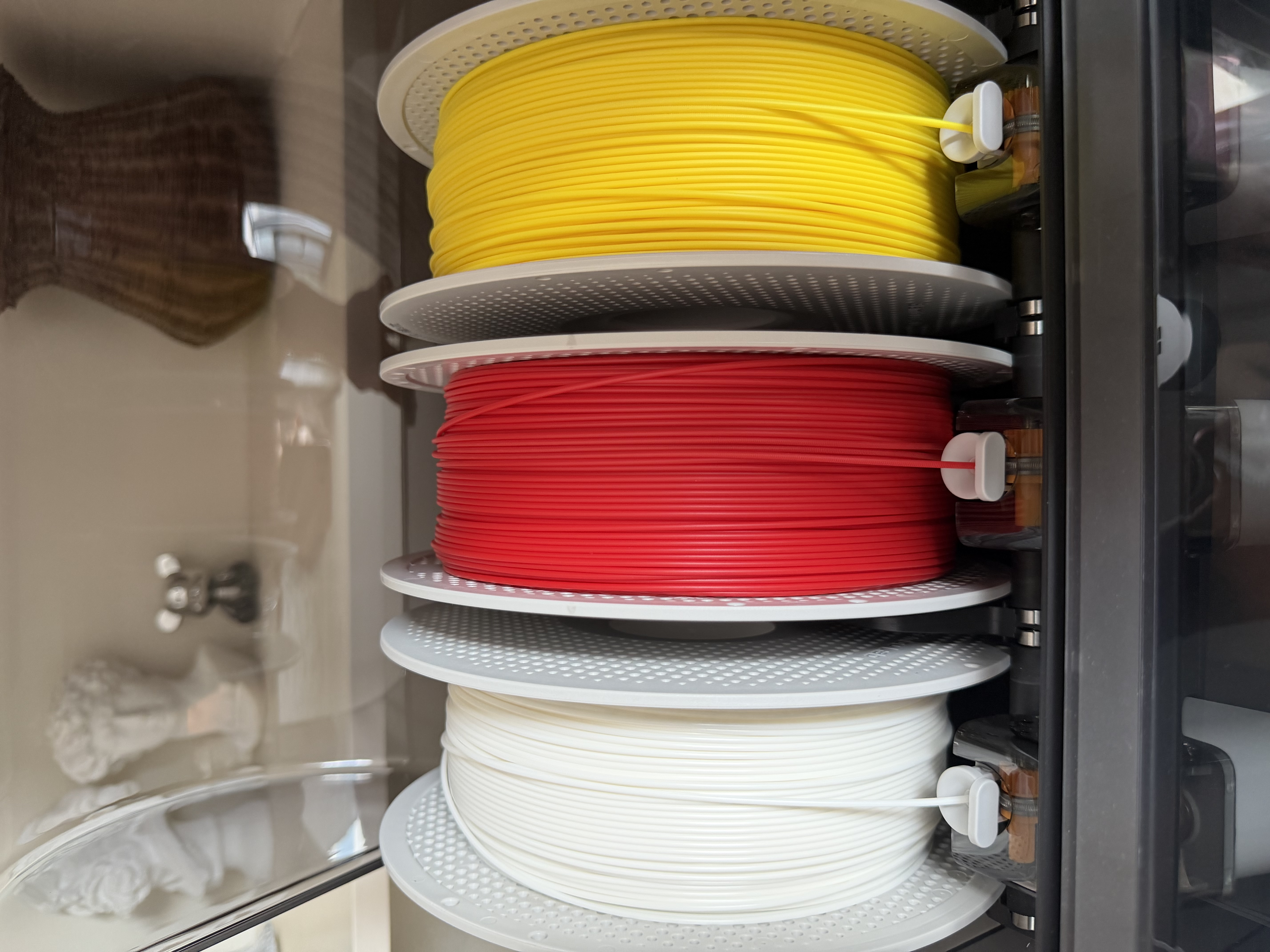 拓竹PLA Basic基础 3D打印耗材 高韧性易打印 RFID智能参数识别--净重1kg 玉石白10100 含料盘 实拍图