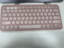 罗技（Logitech）时尚系列K390无线蓝牙键盘 超薄便携  K380升级版 粉色 79键 实拍图