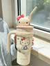 三丽鸥（SANRIO）HelloKitty公仔冰霸保温锁冷杯316不锈钢带吸管女七夕礼物700ml 实拍图