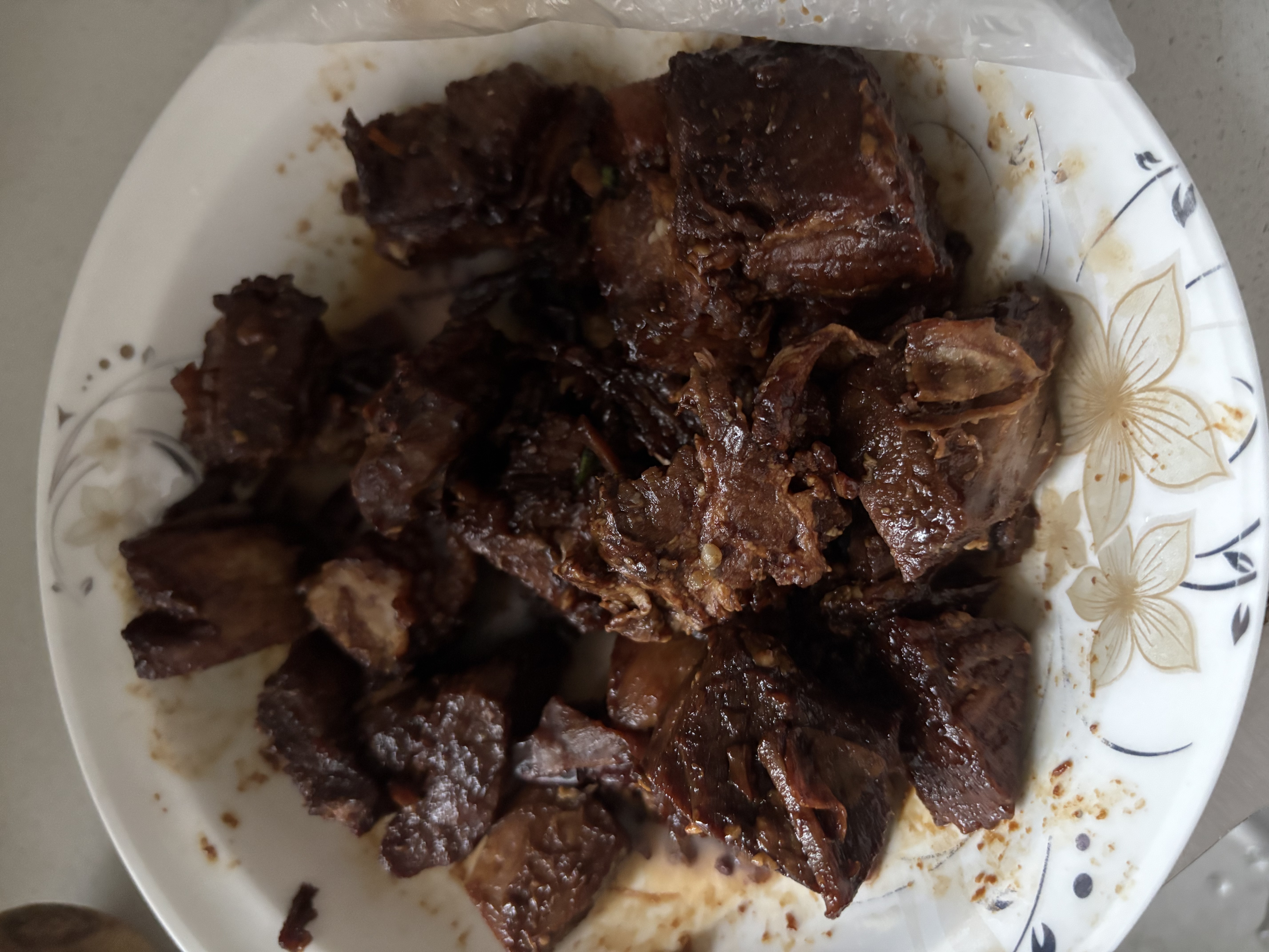 京东跑山猪黑猪去皮五花肉条1.6斤 原切烤肉烧烤食材（新老包装随机发货） 实拍图
