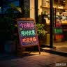 AUCS80*120cm电子荧光板广告板充电款led发光字牌展示架黑板支架型商用户外招牌摆摊夜市手写荧光屏 实拍图