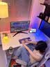 晋柏顺丰发货钛戟s3装机械臂电竞桌子台式电脑桌家用卧室2026新款实木 S3黑碳纤维纹理18mm左右厚+生态环保桌面+用坏包赔 长100宽74高75cm【二段分板】十年质保+24速发 实拍图