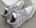 adidas ENTRAP美式校园风运动鞋少年感复古篮球风板鞋阿迪达斯 白色/矾土棕/浅蓝   36 实拍图