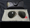 雷朋（RayBan）经典飞行员系列太阳镜开车偏光渐变墨镜男女户外眼镜0RB3025 【偏光】001/58金色镜框绿色偏光镜片 尺寸62 实拍图