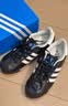adidas T头鞋 K 74复古风薄底运动鞋平底鞋男女阿迪达斯三叶草   黑色/亮白/树脂黄(推荐脚型偏胖选大半码)   37 实拍图