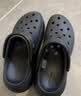 卡骆驰（CROCS）男女泡芙洞洞鞋户外休闲时尚厚底一脚蹬沙滩鞋 207521-001 38-39 实拍图