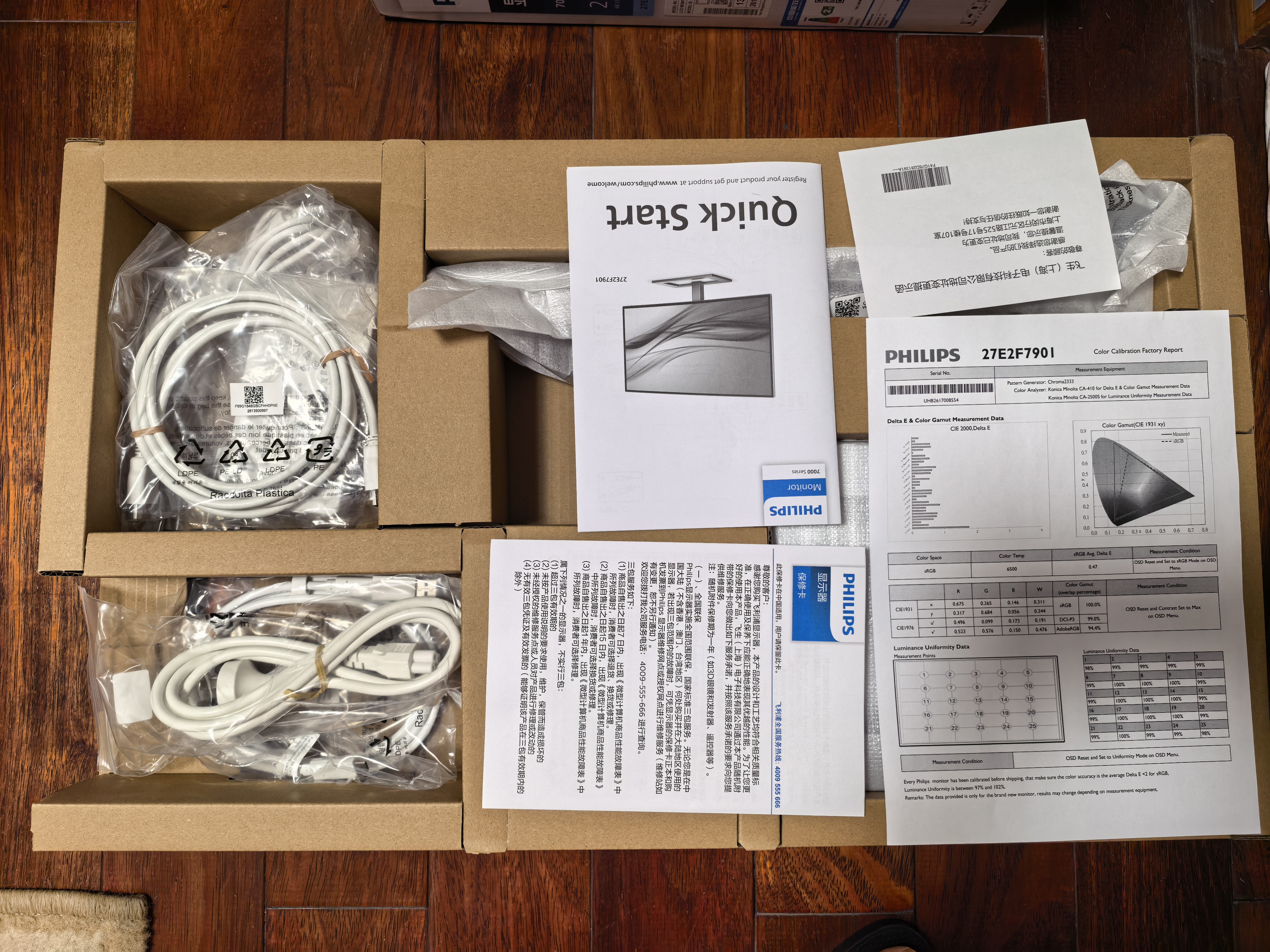 飞利浦27英寸4K NanoIPSblack硬件低蓝光TypeC96W 10bit HDR400办公设计显示器 openclaw好帮手27E2F7901 实拍图