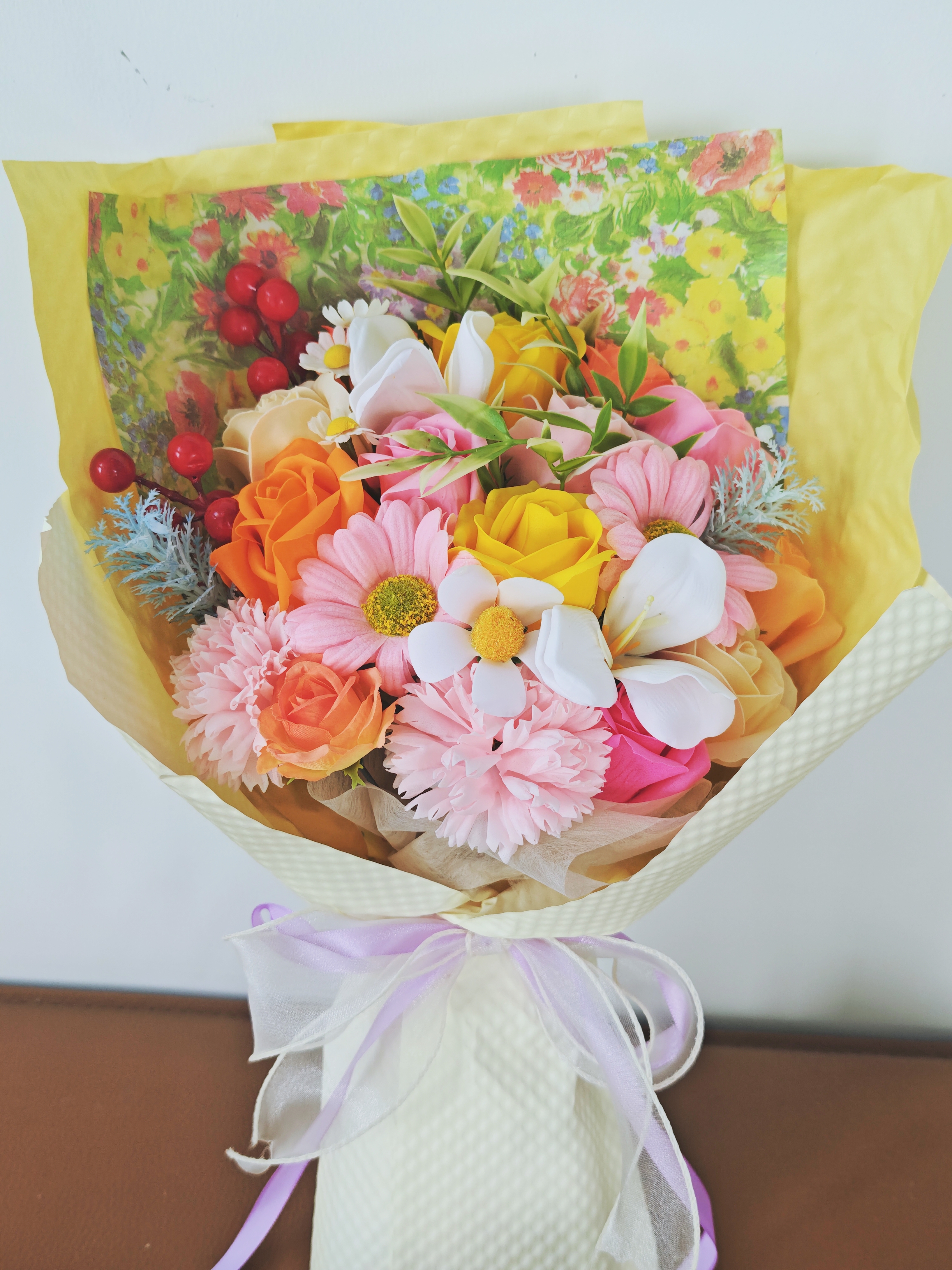 甜蜜点 21朵永生花香皂花束生日礼物七夕情人节送女友小众高级感教师节 实拍图