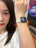 Apple/苹果WatchS11智能手表GPS款42毫米银色铝金属表壳雾紫色运动型表带S/M-联通补贴 实拍图