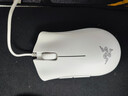 雷蛇（Razer）炼狱蝰蛇标准版有线鼠标 人体工学  电竞游戏 右手通用型 吃鸡/LOL/CS GO游戏鼠标 白色 实拍图