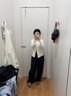 优衣库提花罗纹印花开衫/长袖女装485717 491601 485717/01乳白色(樱桃图案) M 实拍图
