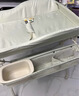 babycare尿布台多功能可折叠新生儿护理台抚触洗澡便携婴儿床-温特绿 实拍图