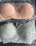 霞婷（xiating）【2件装】哺乳文胸孕妇内衣怀孕期文胸罩女舒适聚拢大码薄款喂奶 21-07桔色+灰色（四排四扣） 36/80B 实拍图