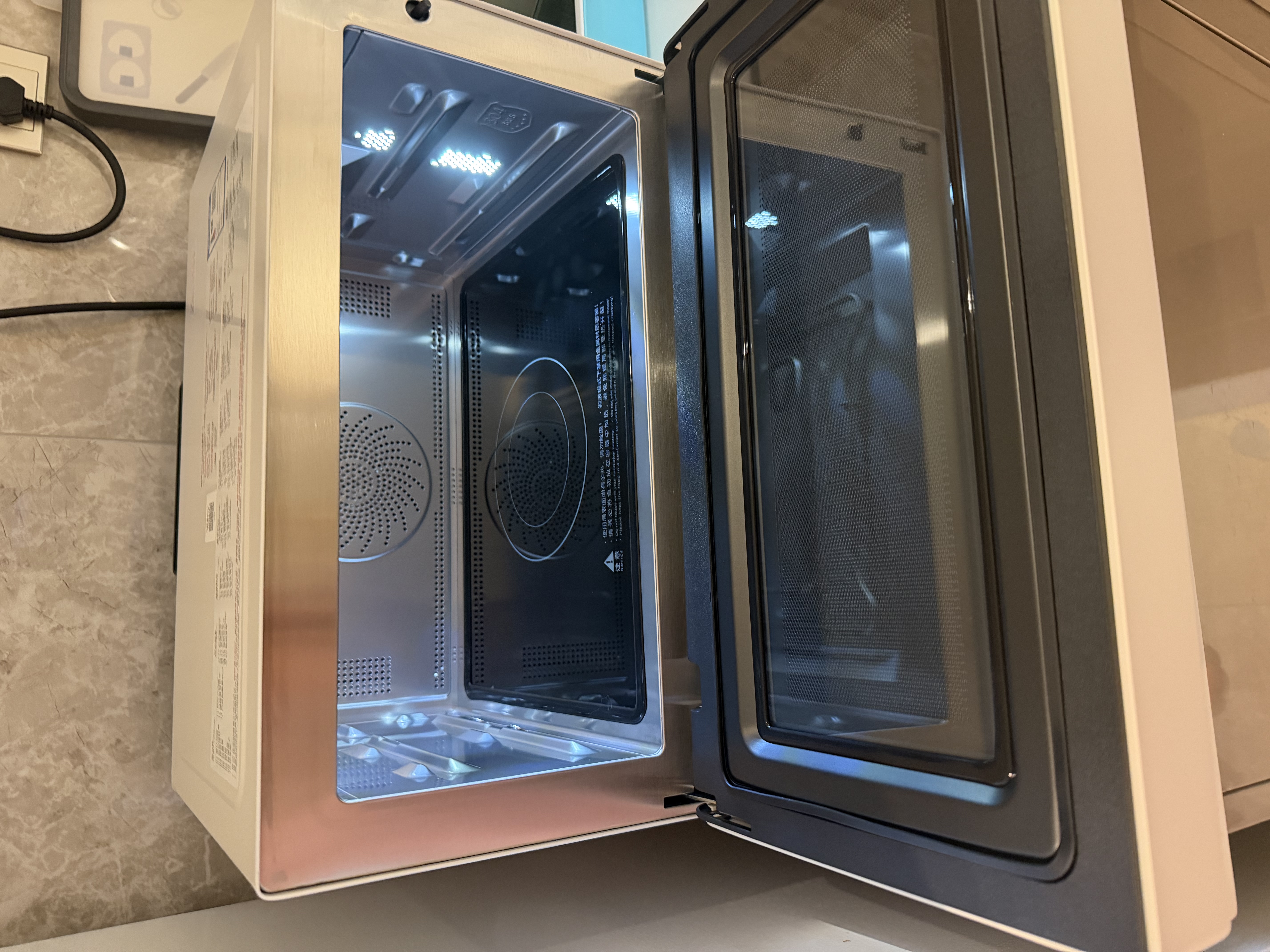 美的（Midea）寻味pro微蒸烤炸炖一体机智能微波炉烤箱蒸箱月饼多功能燃卡变频25L网红料理炉G25 实拍图