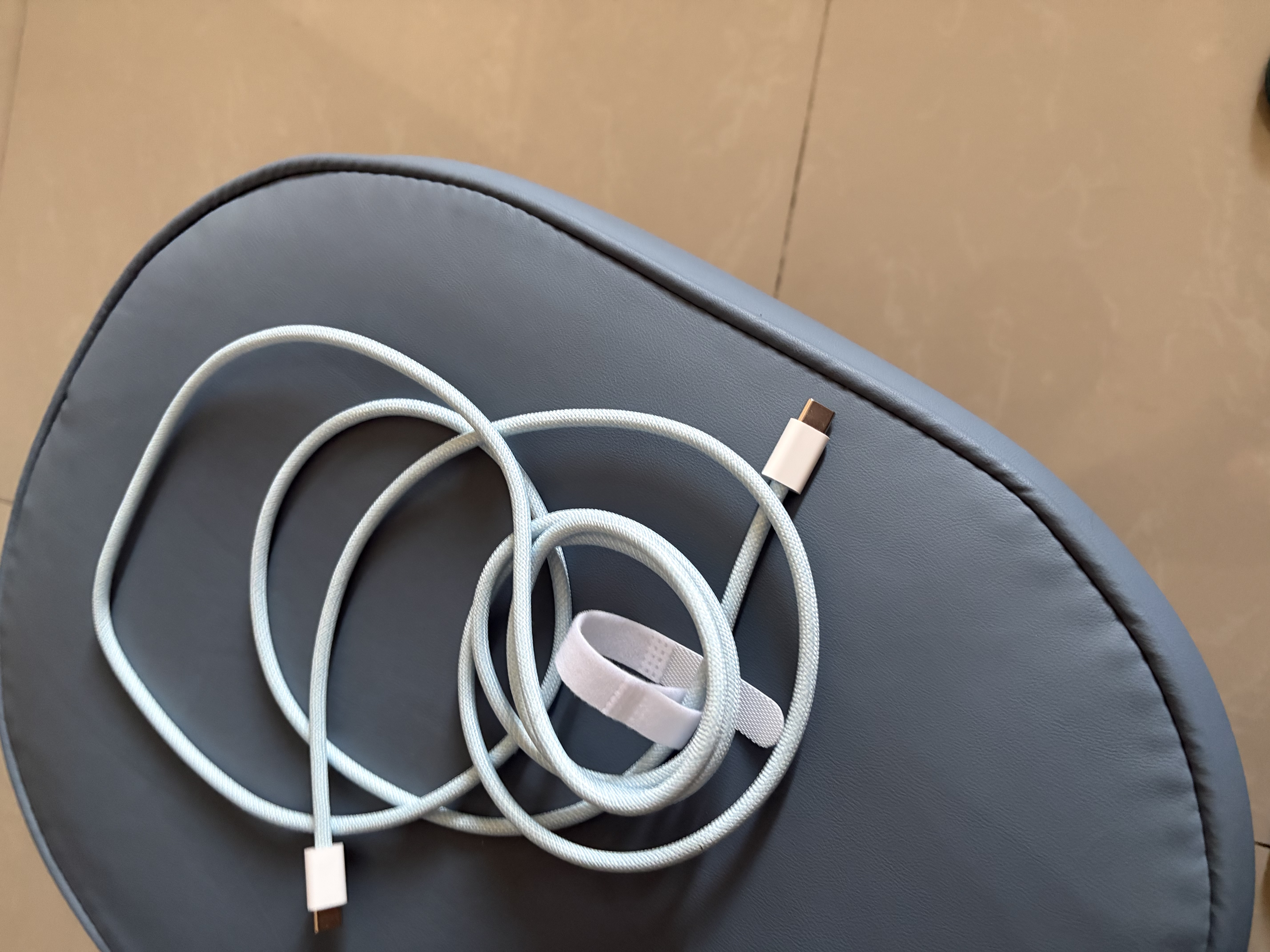 倍思苹果充电线双头type-c数据线PD100W适用iPhone17Promax/16e/15手机Mac电脑iPad华为荣耀小米2m蓝 实拍图