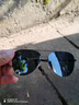 帕森（PARZIN）偏光太阳镜男 范丞丞同款双梁飞行员框眼镜驾驶墨镜男礼物PZ8380 实拍图