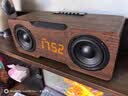 国立M8C木质超重低音炮蓝牙音箱大功率家用电脑桌面音响带时钟可插卡U盘 深棕木色 实拍图