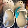 卡骆驰（CROCS）【采销直播】贝雅卡骆班洞洞鞋轻便耐磨一脚蹬休闲鞋|205089 冬日白/彩色-1LI 37 /38(230mm) 实拍图