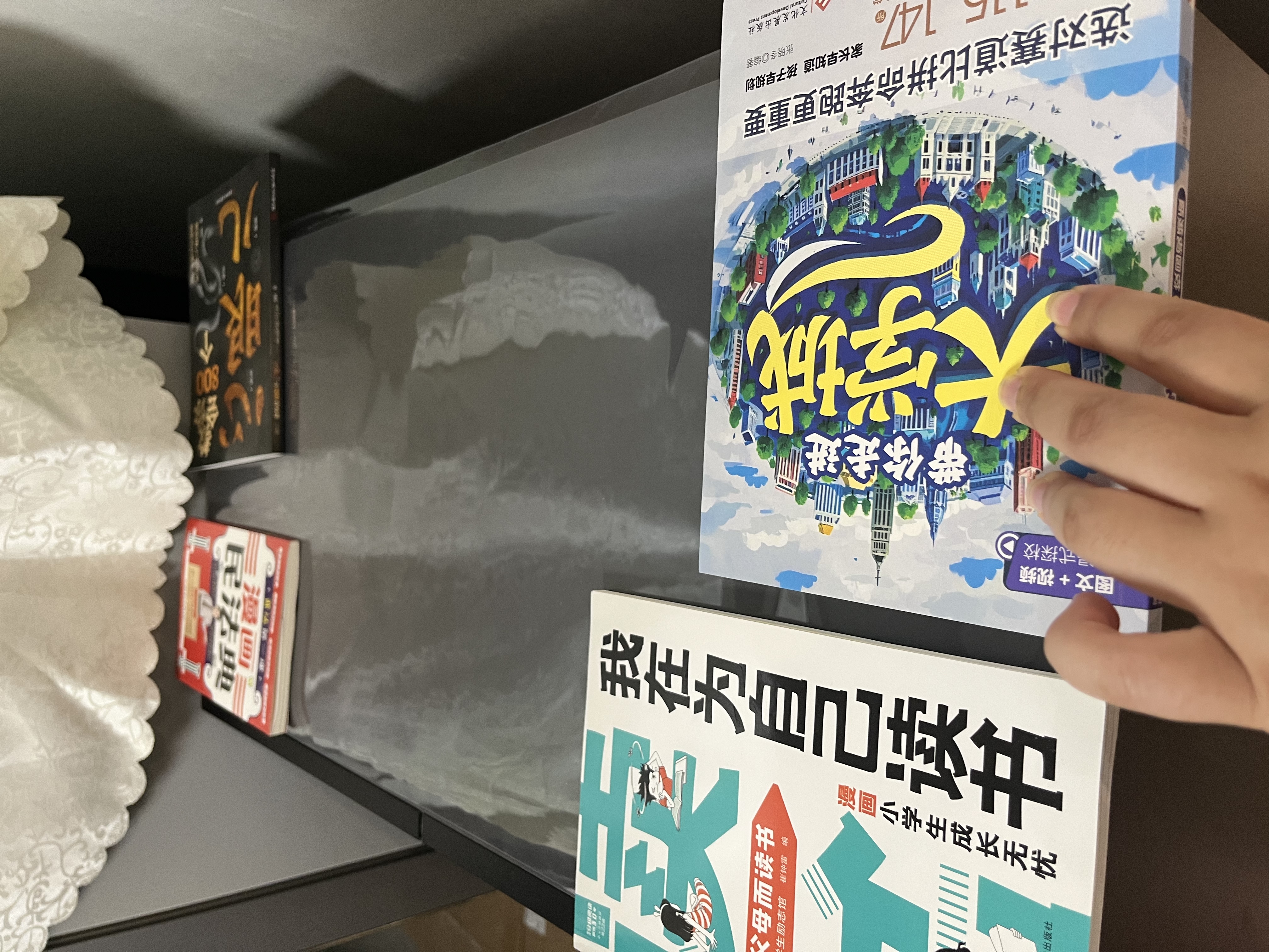 卡米萱【包安装】实木餐边柜家用茶水柜现代简约轻奢高级感酒柜储物柜 长80cm【深灰色+白色】 实拍图