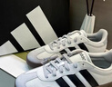 adidas「T头鞋」BARREDA休闲板鞋德训鞋男女阿迪达斯官方轻运动   灰色/黑色/树脂黄   42 实拍图