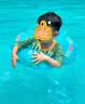swimbobo儿童游泳圈防侧翻男女童坐圈小孩充气浮圈儿童游泳装备BO8001L 实拍图