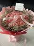 领香鲜花速递香槟玫瑰花束送女友老婆生日礼物全国同城配送 33朵粉玫瑰花束—粉色浪漫 实拍图