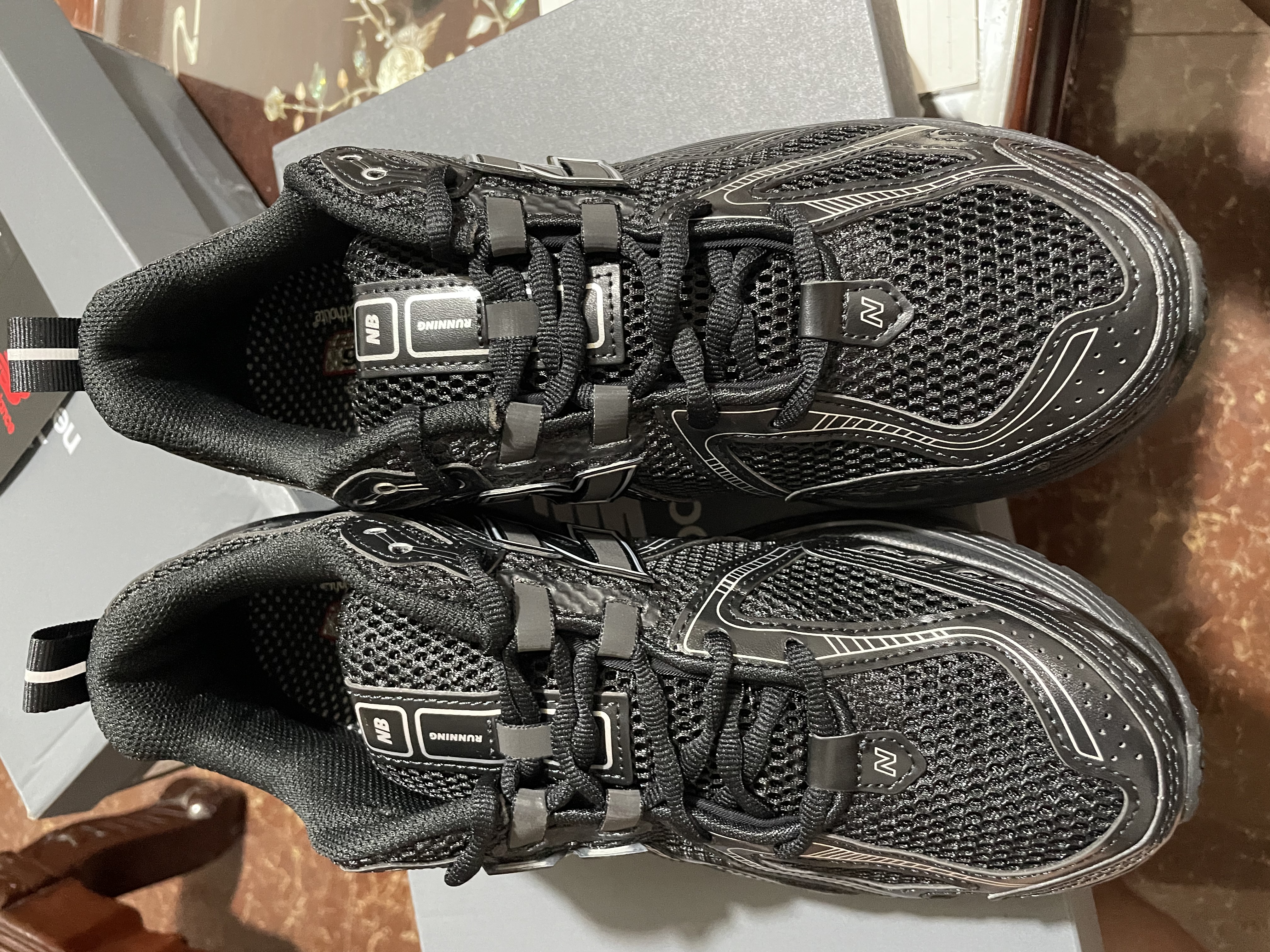 NEW BALANCE NB1906R官方夏季老爹鞋男鞋女鞋百搭厚底黑色网面透气休闲运动鞋 黑色 M1906RCH 42.5 (脚长27cm) 【建议拍大半码 尺码详询客服】 实拍图