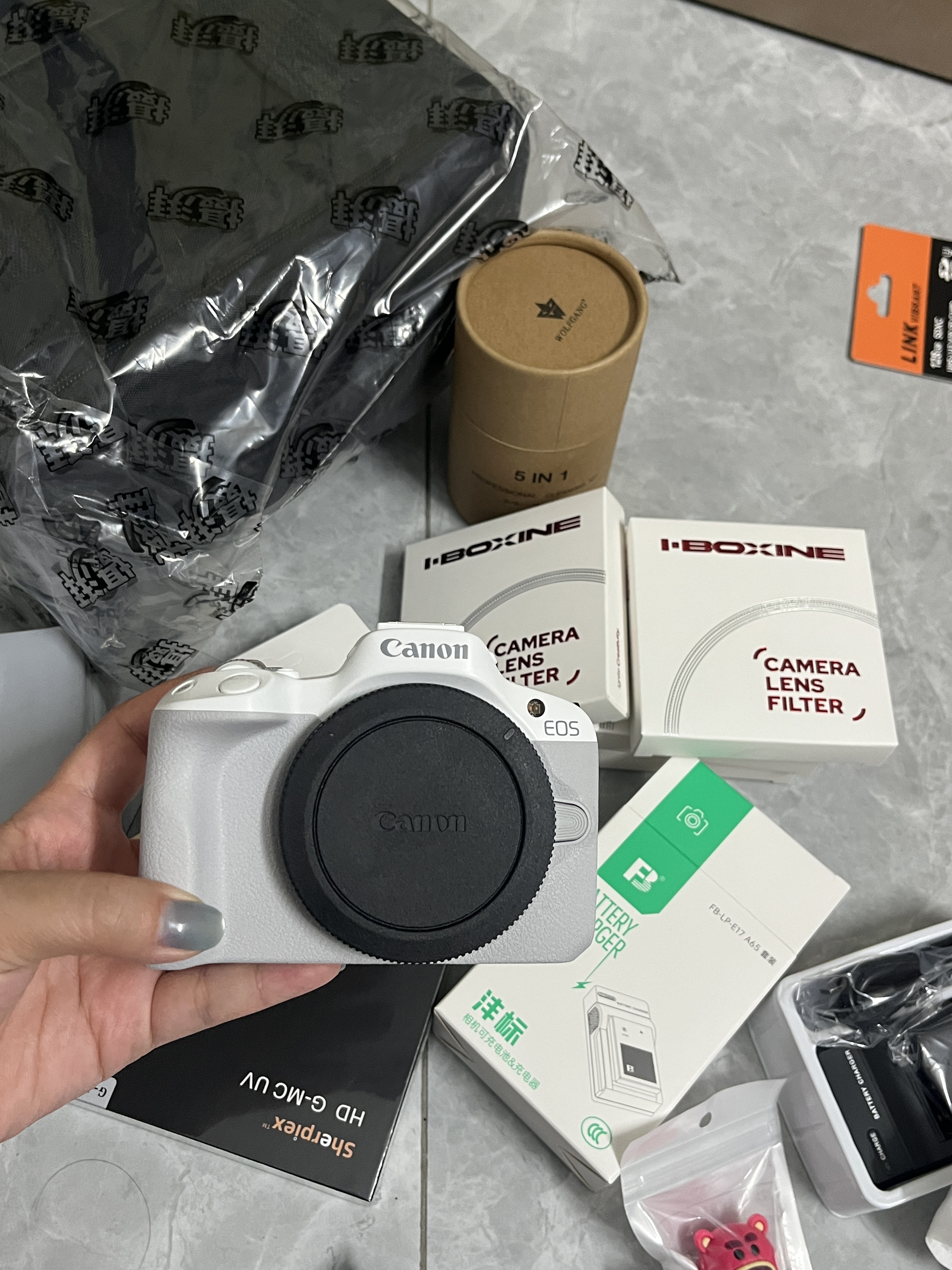 佳能（Canon）EOS R50 小型便捷微单数码相机 4K Vlog高清视频家用旅游美颜照相机 18-45mm套机 白 摄影进阶套装 实拍图