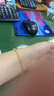 周大福甜蜜心形金珠黄金手链女16.25cm约4.9g EOF63生日礼物 实拍图