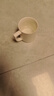 洁雅杰陶瓷马克杯带盖450ml咖啡牛奶早餐杯办公儿童水杯子男女茶杯白色 实拍图