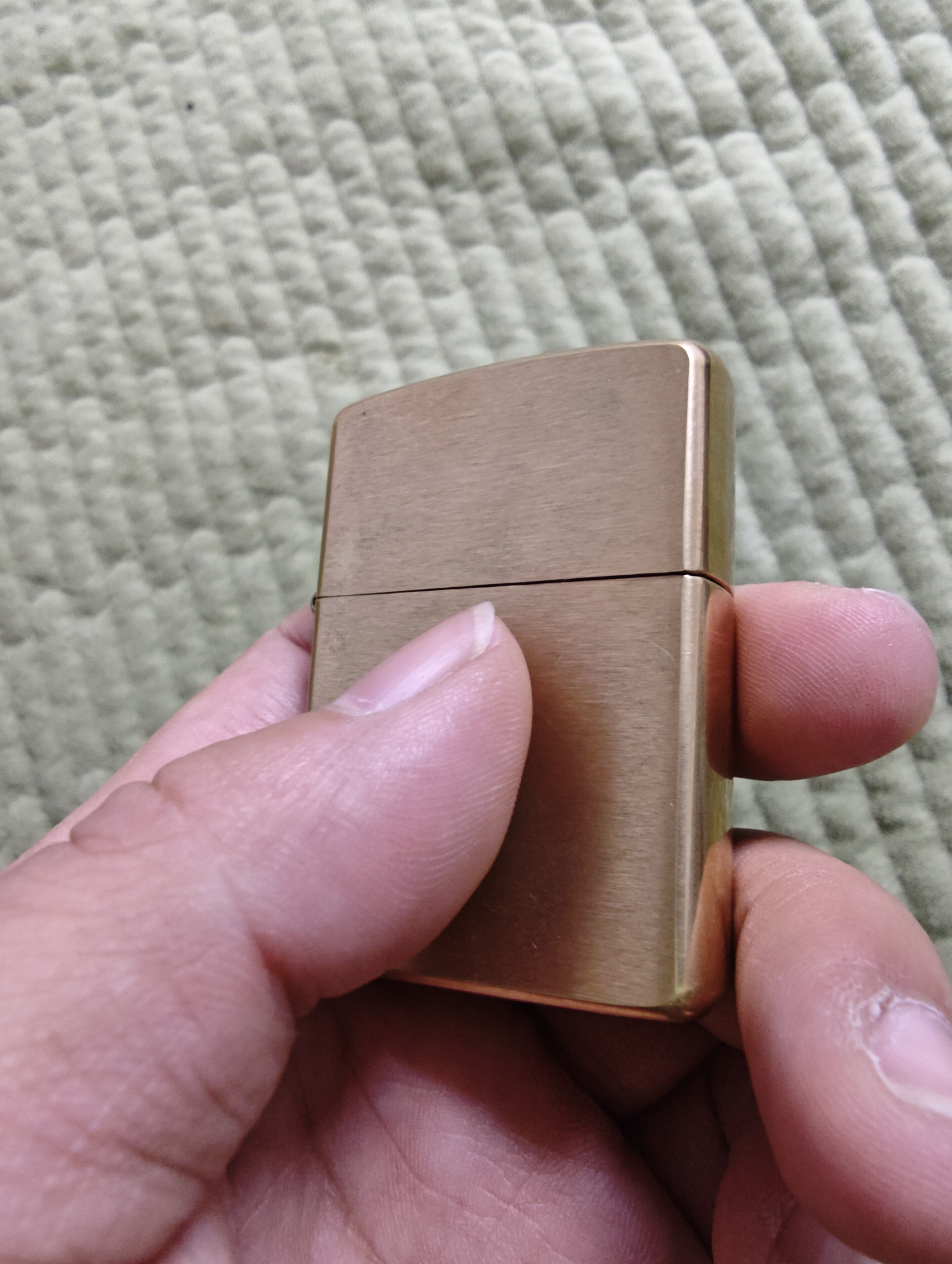 ZIPPO打火机官方旗舰店正品铜厚壳沙子拉丝黄铜盔甲精选七夕礼物送男友 铜厚壳沙子拉丝黄铜133ml黑色礼盒套装 实拍图