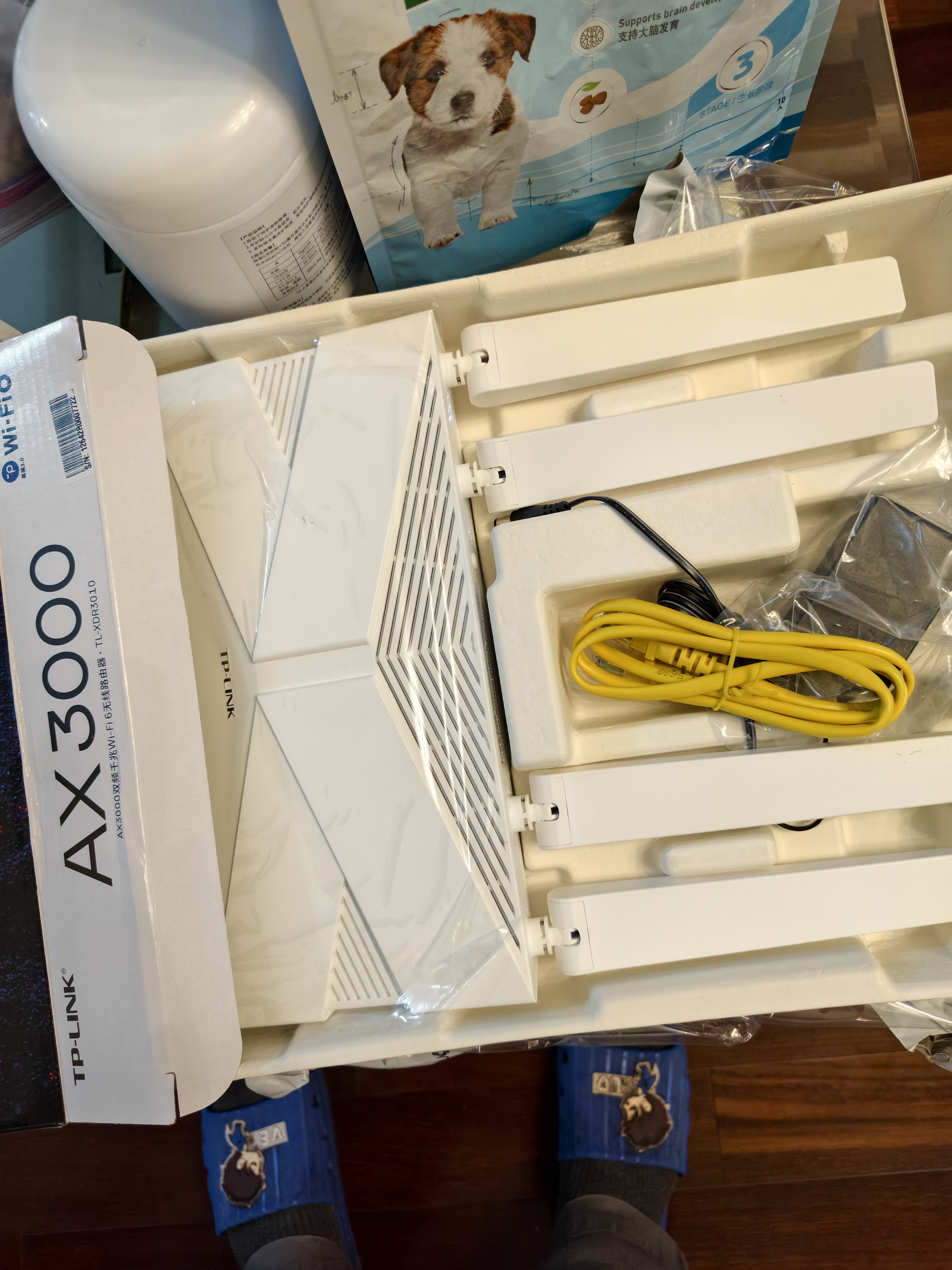 普联（TP-LINK）全屋路由器AX3000 子母路由分布式1母3子（独立包装）千兆无线双频大户型易展有线无线均可组网 实拍图